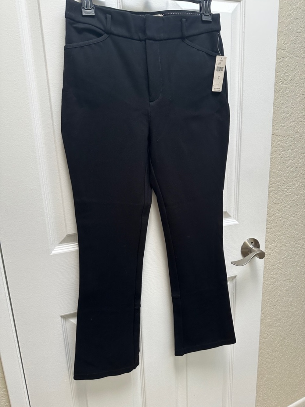 Anthropologie Black Ankle-Length Cropped Dress Pants